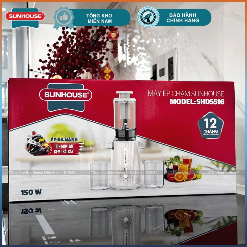 Máy ép chậm trái quả Sunhouse SHD5516